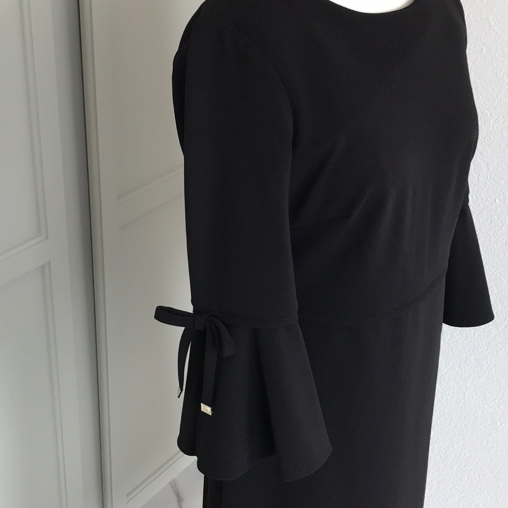 Tommy Hilfiger Black Bell Sleeve Dress - Picture 4 of 14